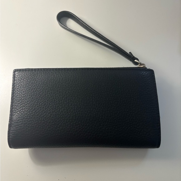 Kate Spade Black Leather Wristlet - Picture 2 of 4